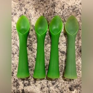 Olababy 100% Silicone Soft-Tip Training Spoon for Baby Led Weaning lot of 4